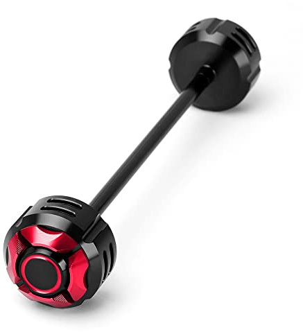 Modeer Ruota forcella dell'asse anteriore per K.awasaki Ninja 650 636 H2 H2R ZX6R ZX10R ZX14R Z 650 750 850 900 900RS 1000 1000SX Versys 650 1000 Motocicletta Accessori per crash pad (nero-3)