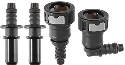 X AUTOHAUX 2 Set 15/32 11.8mm SAE to 25/64 10mm Fuel Line Hose Connector