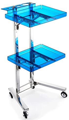 Friseur Trolley,Friseurwagen Gold Aluminium Rollen Salon Wagen mit4-5 Schubladen und 1 Metallring Fünf-Fuß-Freilauf für Salons Geschäfte Sanitätshäuser und Zahnärzte Schwarz