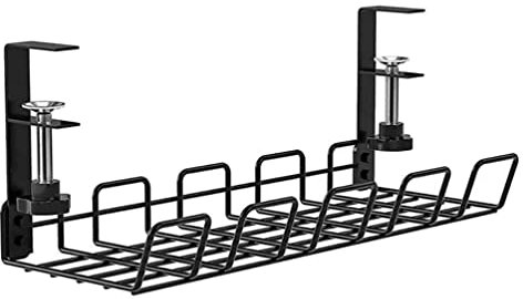 BESPORTBLE 18pcs Multi-functional Tray for under Desk Storage Sturdy Wire Organization Rack for Cables and for Office Study and Home Use