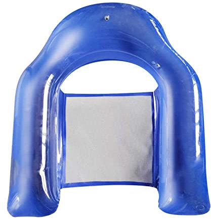 JINGAN Piscina per sedia - Galleggianti per piscina pieghevoli, sedia galleggiante acqua, poltrona gonfiabile per piscina con portabicchieri per festa in piscina, divertimento acquatico estivo