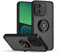 ILING Coque pour Xiaomi 13T 5G / Xiaomi 13T Pro 5G, Mat Translucide Toucher Doux Housse, Antirayures Antichoc Dos Rigide PC + TPU Bumper Silicone Étui avec Support pour Bague (Noir)