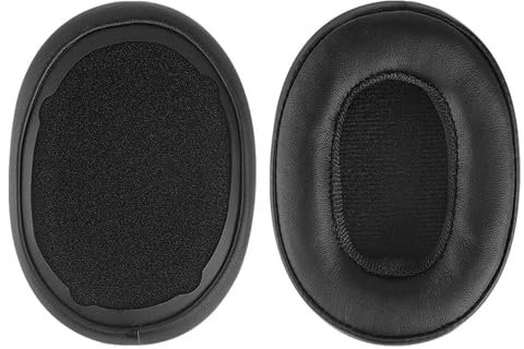 Cuscinetti auricolari di ricambio per Skullcandy Crusher Evo Crusher ANC Hesh 3 cuffie in schiuma morbida cuscinetti per le orecchie, in pelle proteica, nero