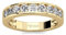 Jeulia 925 Sterling Silber Ring Damen Gelbes Gold Verlobungsring Ewigkeitsringe Eheringe Zirkonia Kristall Damenring zum Jubiläum, Weihnachten, Valentinstag (Klassischer Rundschnitt, 68(21.8))