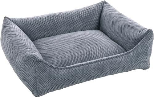 Flamingo Orthopädisches Hundebett Reno – Rechteckig, Hellblau, 80 cm | Optimale Unterstützung & Komfort!