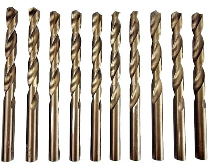 Generic 1-10MM 10 PCS MICRO HSS PRO TITANIUM COATED COBALT JOBBER STAINLESS STEEL DRILL BITS SET METAL WOOD PLASTIC UK (9mm)