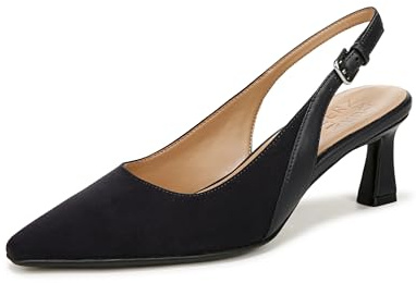 Naturalizer Womens Tansy Slingback Pointed Toe Pump French Navy 9 W