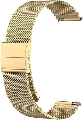 Pulseras compatibles con Garmin Vivomove Luxe pulsera de acero inoxidable de malla, correa de repuesto de metal de 20 mm para Garmin Vivomove Luxe Smartwatch