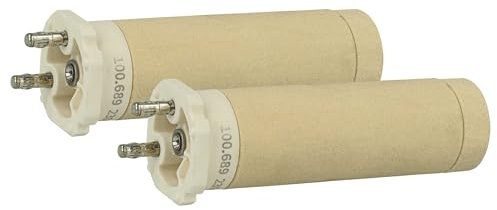 vhbw 2x Heizelement kompatibel mit Leister Triac S Heißluftschweißpistole - Keramik Heizkern, 3,1 x 10,2 cm