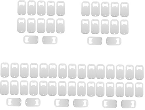 ULTECHNOVO 60 Pz Apribottiglie in Acciaio Inossidabile Utensili Tappo Borraccia Taglia Bottiglie Attrezzo Multifunzione Gadget Apribottiglie Apri Birra Manuale Birra Manuale