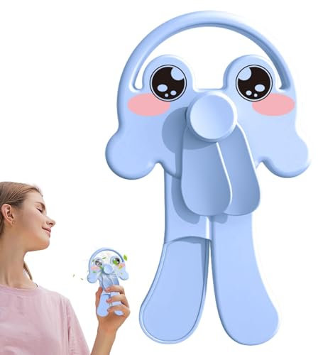Xijobido Handheld Fan, Manual Press Fan, Cartoon Fan Handheld Cooling Fan,Personal Portable Hand Held Fan, Small Hand Press Fan Toy, Cute Handheld Fans Fans