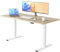 E.For.U® Höhenverstellbarer Schreibtisch 180x80 cm, 2 Motoren, Stabiler Schreibtisch Höhenverstellbar Elektrisch mit 2-Fach-Teleskop, 4 Memory-Steuerung, Mit Tischplatte (Weiß + Asteiche)