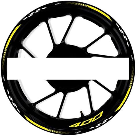 JTWMTY Motorrad-Radaufkleber Rennfelgenstreifen-Aufkleber Motorrad-Dekorationszubehör Für Kawasaki Für Ninja 400 4 00(Style 10)