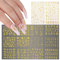 Bronzing Gel Nagelsticker Set 3D Dornen Reben Linien Nagelsticker Blumen Gold Selbstklebend Nagelaufkleber Nagelfolie Nägel AufkleberNail art Zubehör Nageldesign Starter Set