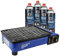 Barbecue à gaz butane Camping Grill Evergrill avec 4 bouteilles de gaz - Barbecue à gaz - Cuisine de camping - Grill de table - Barbecue de table