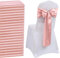 QeeFop Lot de 50 Écharpes de Chaise en Satin Or Rose Chaise Décorative Arc Conçu pour Chaise De Mariage, Anniversaire, Banquet, Fête, Décoration De Chaise (Or Rose)