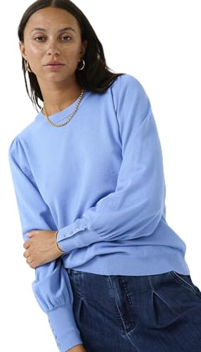 KAFFE Damen Strickpullover KAlizza Damen Strickpullover Langarm Rundhals Mode Pulli Lange Ärmel