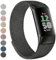 Vanjua Für Fitbit Charge 6 Bänder Damen Herren, Edelstahl Metall Mesh Loop Verstellbares Armband Ersatzband Kompatibel mit Fitbit Charge 6 Fitness Tracker (Schwarz)