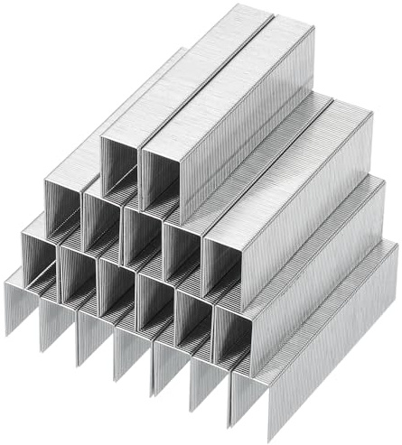 PATIKIL 23/23 Staples for Stapler, 4Box 4000pcs 15/16 Leg Length Standard Flat Clinch Chisel Point Staples Jam-Free for Office Desktop Home Supplies, Silver
