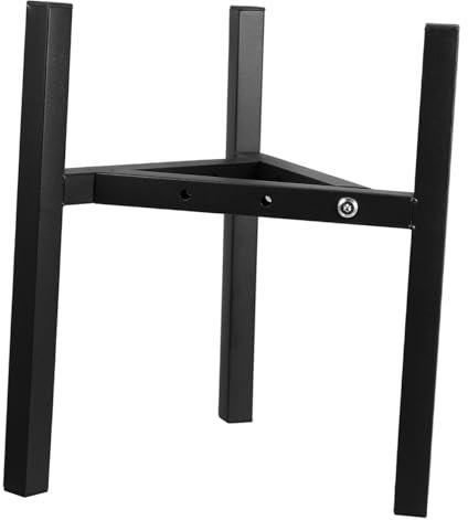 KONTONTY Jardinière En Métal Support De Fleur D'aquarium Support De Fleur De Plante Pot De rs Pour Plantes Jardinière Sur Pied Décor De rs De Bureau Black Acier Carbone