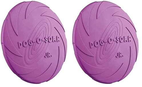 TRIXIE 33500 Dog Disc, Naturgummi, ø 15 cm, zufällige Farbauswahl (Packung mit 2)