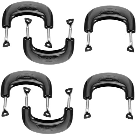 KICHOUSE Maniglie di Ricambio per Pentole e Manico a Padiglione in Acciaio Inossidabile Piccolo, Resistente al Calore, Antiscottatura, Ergonomico, per Utensili da Cucina e Coperchi, Set da 6 Pezzi