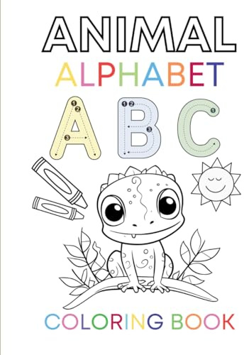 Traceable Animal Alphabet Coloring Book