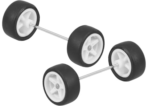 Toddmomy Modellauto Ersatzräder Set Weiß Gummi Reifen für Rc Auto Einfache Montage Langlebige Spielzeugreifen zur und Optischen Aufwertung