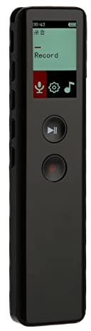 Xiuganpo Enregistreur Vocal Petit et élégant de 64 Go, Professionnel pour Processeur Acoustique, Conception 3D, Connexion par Câble OTG pour la Transcription, Conception Hyperboloïde 3D, (16GB)
