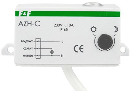 Dämmerungsschalter mit Internen Licht Sensor Lichtsensor Dämmerungssautomat Dämmerungssensor F&F AZH-C 1023