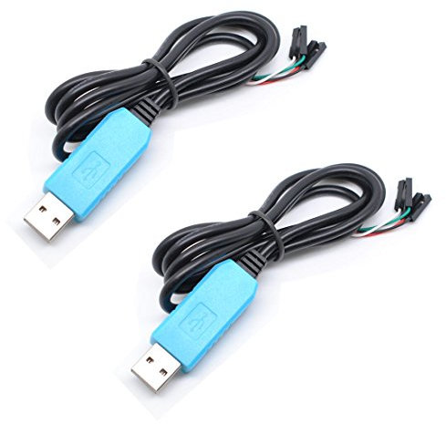 Oiyagai 2 Stück Debug-Kabel für Raspberry Pi USB-Programmierung, USB auf TTL-Serial-Kabel, Windows XP/Vista/7/8/8.1 unterstützt