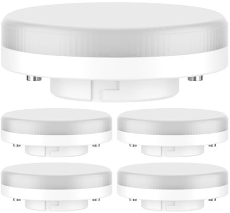 ledscom.de 5 Stück GX53 LED Leuchtmittel, warmweiß (2700 K), 6,2 W, 509lm, 97°, matt