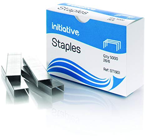 Initiative Staples 26/6mm - 210 Staples Per Strip Pack 5000 (10)