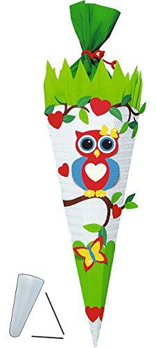 alles-meine.de GmbH komplette Füllung - Circa 200 Teile - für BASTELSET Schultüte - Eule auf AST - mit/ohne Kunststoff Spitze - für ALLE Zuckertüte zum selber Basteln - 6 e..