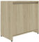 vidaXL Badezimmerschrank Waschbeckenunterschrank Waschtischunterschrank Badschrank Kommode Badmöbel Schrank Sonoma-Eiche 60x33x61cm Holzwerkstoff