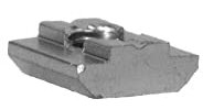 50 x Nutenstein schwer, Nut 8 (8 mm Nut), m6 Innengewinde, aus Eisen, verzinkt, 1,58 x 1,58 x 1,58 Zentimeter