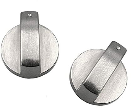 Metal Gas Stove Knob, 2pcs 4cm*2cm Zinc Alloy Metal Gas Cooker Rotary Control Knobs Switch Replacement Accessories for Kitchen Gas Stove Oven Cooker Utensils
