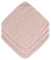LÄSSIG Muslin Waschlappen Baumwolle 3er Set/Wash Cloth powder pink