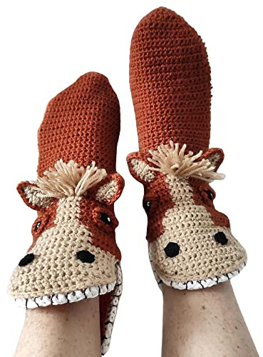 Lustige Socken Gestrickte Krokodil Socken 3D Tier Socken Neuheit Strickmuster Hai Fisch Socken Winter Warme Bodensocken