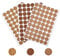 Schraubenlochaufkleber selbstklebend 162 Stück 3 Blatt, 21 mm mit Holzstruktur, hässliche Schraubenloch-Abdeckungsaufkleber für Schraubkappen, Holz, Kleiderschrank, Möbel, Schrank(Eiche-tief)