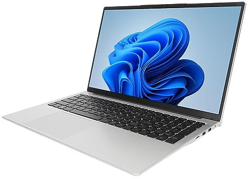 Computer Portatile da 17,3 Pollici, LPDDR4 16GB, Display IPS con Risoluzione 1600 X 900, Laptop Windows 11 con CPU N5095, 7000mAh, Laptop da Ufficio WiFi (16+512G Spina