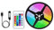 anso Striscia luminosa a LED da 100 piedi per TV e PC, nastro luminoso posteriore 5050 RGB Bluetooth APP USB (1 m/3,3 ft USB Set)