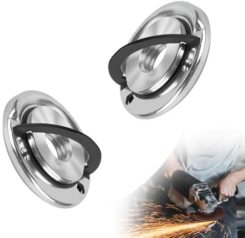 2 Stück Schnellspannmutter M14,mit Hebel,Muttern Winkelschleifer,Winkelschleifer Schnellspannmutter,Angle Grinder Flange Nut,Zubehör Schnellspannwerkzeug,Spannmutter für alle Winkelschleifer