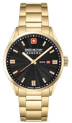 Swiss Military Hanowa SMWGH0001610 Roadrunner Maxed Herrenuhr mit Edelstahlband Saphirglas