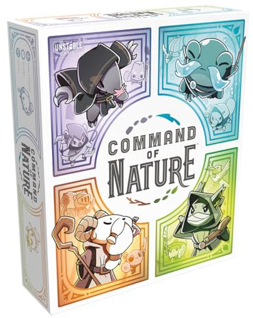 Tee Turtle, Command of Nature, Taktisches Familienspiel, Deutsch | Strategisches Deckbauspiel mit Elementaren aus dem Wald für 2 oder 4 Spieler, 30-60 Minuten, Gesellschaftsspiel ab 10 Jahren