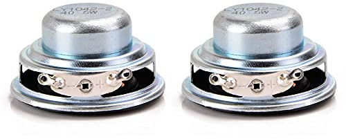 Hztuang 2 Pezzi 40MM Mini Altoparlanti Portatile Audio 16 Core 4 Ohm 5W Altoparlante a Gamma Completa Altoparlante Magnetico NdFeB Laterale in Gomma