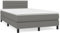 OHOOWOO Boxspringbett mit Matratze Dunkelgrau 120x190 cm Stoff,Hochwertiges Boxspringbett mit verstellbarem Kopfteil und Taschenfederkernmatratze für erholsamen Schlaf