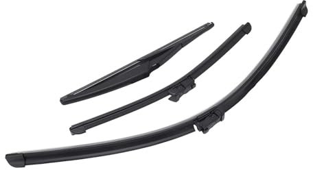 CYPMDW Autowischerblatt Für FIAT 500 500C 500L 2009-2023 Scheibenwischerblätter Vorne Und Hinten, Weiche Gummi-Regenbürsten Für Die Windschutzscheibe Auto-Scheibenwischer