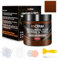 BSCPAM Kit Reparation Cuir Brun Moyen,Balsam pour Recoloriage Cuir,Peinture Cuir Liquide,Vinyle Teinture Cuir Réparation pour Canapés,Sièges Voiture,Chaussures,Selle,Blouson en Cuir Griffures/Taches