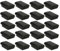 Juego de 20 carcasas traseras de batería AA negras para mando inalámbrico Xbox 360